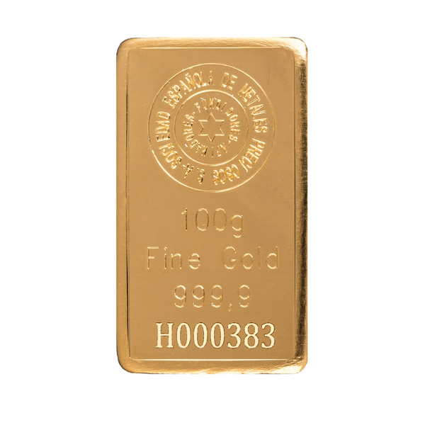 Lingote oro 100 gr - SEMPSA, España