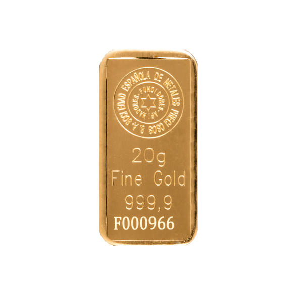 Lingote oro 20 gr - SEMPSA, España